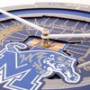 image:imageYouTheFan NCAA West Virginia Mountaineers 3D StadiumView ClockMemphis Tigers