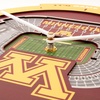 image:imageYouTheFan NCAA West Virginia Mountaineers 3D StadiumView ClockMinnesota Golden Gophers