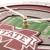 image:imageYouTheFan NCAA West Virginia Mountaineers 3D StadiumView ClockMississippi State Bulldogs
