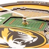image:imageYouTheFan NCAA West Virginia Mountaineers 3D StadiumView ClockMissouri Tigers