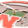 image:imageYouTheFan NCAA West Virginia Mountaineers 3D StadiumView ClockNebraska Cornhuskers