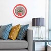 image:imageYouTheFan NCAA West Virginia Mountaineers 3D StadiumView ClockNebraska Cornhuskers