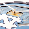 image:imageYouTheFan NCAA West Virginia Mountaineers 3D StadiumView ClockNorth Carolina Tar Heels