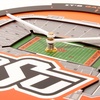 image:imageYouTheFan NCAA West Virginia Mountaineers 3D StadiumView ClockOklahoma State Cowboys