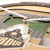 image:imageYouTheFan NCAA West Virginia Mountaineers 3D StadiumView ClockPurdue Boilermakers Fb