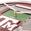 image:imageYouTheFan NCAA West Virginia Mountaineers 3D StadiumView ClockTexas Am Aggies