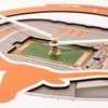 image:imageYouTheFan NCAA West Virginia Mountaineers 3D StadiumView ClockTexas Longhorns