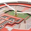 image:imageYouTheFan NCAA West Virginia Mountaineers 3D StadiumView ClockTexas Tech Red Raiders