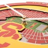 image:imageYouTheFan NCAA West Virginia Mountaineers 3D StadiumView ClockUsc Trojans
