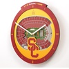 image:imageYouTheFan NCAA West Virginia Mountaineers 3D StadiumView ClockUsc Trojans