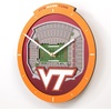 image:imageYouTheFan NCAA West Virginia Mountaineers 3D StadiumView ClockVirginia Tech Hokies