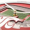image:imageYouTheFan NCAA West Virginia Mountaineers 3D StadiumView ClockWashington State Cougars