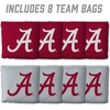 image:imageYouTheFan OfficiallyLicensed NCAA Set of 8 Cornhole Bags  All Weather Dual Sided Slide amp Stop  Regulation Size with Carry caseAlabama Crimson Tide