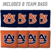 image:imageYouTheFan OfficiallyLicensed NCAA Set of 8 Cornhole Bags  All Weather Dual Sided Slide amp Stop  Regulation Size with Carry caseAuburn Tigers