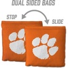 image:imageYouTheFan OfficiallyLicensed NCAA Set of 8 Cornhole Bags  All Weather Dual Sided Slide amp Stop  Regulation Size with Carry caseClemson Tigers