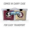 image:imageYouTheFan OfficiallyLicensed NCAA Set of 8 Cornhole Bags  All Weather Dual Sided Slide amp Stop  Regulation Size with Carry caseFlorida State Seminoles