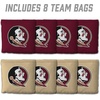 image:imageYouTheFan OfficiallyLicensed NCAA Set of 8 Cornhole Bags  All Weather Dual Sided Slide amp Stop  Regulation Size with Carry caseFlorida State Seminoles