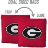 image:imageYouTheFan OfficiallyLicensed NCAA Set of 8 Cornhole Bags  All Weather Dual Sided Slide amp Stop  Regulation Size with Carry caseGeorgia Bulldogs