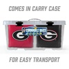 image:imageYouTheFan OfficiallyLicensed NCAA Set of 8 Cornhole Bags  All Weather Dual Sided Slide amp Stop  Regulation Size with Carry caseGeorgia Bulldogs