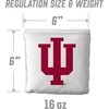 image:imageYouTheFan OfficiallyLicensed NCAA Set of 8 Cornhole Bags  All Weather Dual Sided Slide amp Stop  Regulation Size with Carry caseIndiana Hoosiers