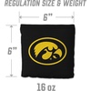 image:imageYouTheFan OfficiallyLicensed NCAA Set of 8 Cornhole Bags  All Weather Dual Sided Slide amp Stop  Regulation Size with Carry caseIowa Hawkeyes