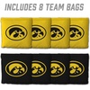image:imageYouTheFan OfficiallyLicensed NCAA Set of 8 Cornhole Bags  All Weather Dual Sided Slide amp Stop  Regulation Size with Carry caseIowa Hawkeyes