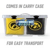 image:imageYouTheFan OfficiallyLicensed NCAA Set of 8 Cornhole Bags  All Weather Dual Sided Slide amp Stop  Regulation Size with Carry caseIowa Hawkeyes