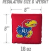 image:imageYouTheFan OfficiallyLicensed NCAA Set of 8 Cornhole Bags  All Weather Dual Sided Slide amp Stop  Regulation Size with Carry caseKansas Jayhawks