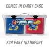image:imageYouTheFan OfficiallyLicensed NCAA Set of 8 Cornhole Bags  All Weather Dual Sided Slide amp Stop  Regulation Size with Carry caseKansas Jayhawks