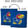 image:imageYouTheFan OfficiallyLicensed NCAA Set of 8 Cornhole Bags  All Weather Dual Sided Slide amp Stop  Regulation Size with Carry caseKansas Jayhawks