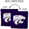 image:imageYouTheFan OfficiallyLicensed NCAA Set of 8 Cornhole Bags  All Weather Dual Sided Slide amp Stop  Regulation Size with Carry caseKansas State Wildcats
