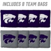 image:imageYouTheFan OfficiallyLicensed NCAA Set of 8 Cornhole Bags  All Weather Dual Sided Slide amp Stop  Regulation Size with Carry caseKansas State Wildcats