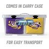 image:imageYouTheFan OfficiallyLicensed NCAA Set of 8 Cornhole Bags  All Weather Dual Sided Slide amp Stop  Regulation Size with Carry caseLSU Tigers