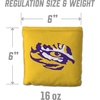 image:imageYouTheFan OfficiallyLicensed NCAA Set of 8 Cornhole Bags  All Weather Dual Sided Slide amp Stop  Regulation Size with Carry caseLSU Tigers