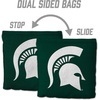 image:imageYouTheFan OfficiallyLicensed NCAA Set of 8 Cornhole Bags  All Weather Dual Sided Slide amp Stop  Regulation Size with Carry caseMichigan State Spartans