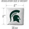 image:imageYouTheFan OfficiallyLicensed NCAA Set of 8 Cornhole Bags  All Weather Dual Sided Slide amp Stop  Regulation Size with Carry caseMichigan State Spartans