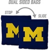 image:imageYouTheFan OfficiallyLicensed NCAA Set of 8 Cornhole Bags  All Weather Dual Sided Slide amp Stop  Regulation Size with Carry caseMichigan Wolverines