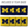 image:imageYouTheFan OfficiallyLicensed NCAA Set of 8 Cornhole Bags  All Weather Dual Sided Slide amp Stop  Regulation Size with Carry caseMichigan Wolverines