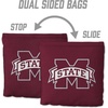 image:imageYouTheFan OfficiallyLicensed NCAA Set of 8 Cornhole Bags  All Weather Dual Sided Slide amp Stop  Regulation Size with Carry caseMississippi State Bulldogs
