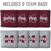 image:imageYouTheFan OfficiallyLicensed NCAA Set of 8 Cornhole Bags  All Weather Dual Sided Slide amp Stop  Regulation Size with Carry caseMississippi State Bulldogs