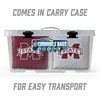 image:imageYouTheFan OfficiallyLicensed NCAA Set of 8 Cornhole Bags  All Weather Dual Sided Slide amp Stop  Regulation Size with Carry caseMississippi State Bulldogs