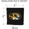 image:imageYouTheFan OfficiallyLicensed NCAA Set of 8 Cornhole Bags  All Weather Dual Sided Slide amp Stop  Regulation Size with Carry caseMissouri Tigers