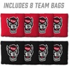 image:imageYouTheFan OfficiallyLicensed NCAA Set of 8 Cornhole Bags  All Weather Dual Sided Slide amp Stop  Regulation Size with Carry caseNC State Wolfpack