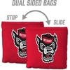 image:imageYouTheFan OfficiallyLicensed NCAA Set of 8 Cornhole Bags  All Weather Dual Sided Slide amp Stop  Regulation Size with Carry caseNC State Wolfpack