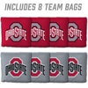 image:imageYouTheFan OfficiallyLicensed NCAA Set of 8 Cornhole Bags  All Weather Dual Sided Slide amp Stop  Regulation Size with Carry caseOhio State Buckeyes