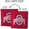 image:imageYouTheFan OfficiallyLicensed NCAA Set of 8 Cornhole Bags  All Weather Dual Sided Slide amp Stop  Regulation Size with Carry caseOhio State Buckeyes