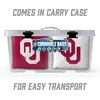 image:imageYouTheFan OfficiallyLicensed NCAA Set of 8 Cornhole Bags  All Weather Dual Sided Slide amp Stop  Regulation Size with Carry caseOklahoma Sooners