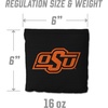 image:imageYouTheFan OfficiallyLicensed NCAA Set of 8 Cornhole Bags  All Weather Dual Sided Slide amp Stop  Regulation Size with Carry caseOklahoma State Cowboys