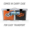 image:imageYouTheFan OfficiallyLicensed NCAA Set of 8 Cornhole Bags  All Weather Dual Sided Slide amp Stop  Regulation Size with Carry caseOklahoma State Cowboys