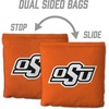 image:imageYouTheFan OfficiallyLicensed NCAA Set of 8 Cornhole Bags  All Weather Dual Sided Slide amp Stop  Regulation Size with Carry caseOklahoma State Cowboys